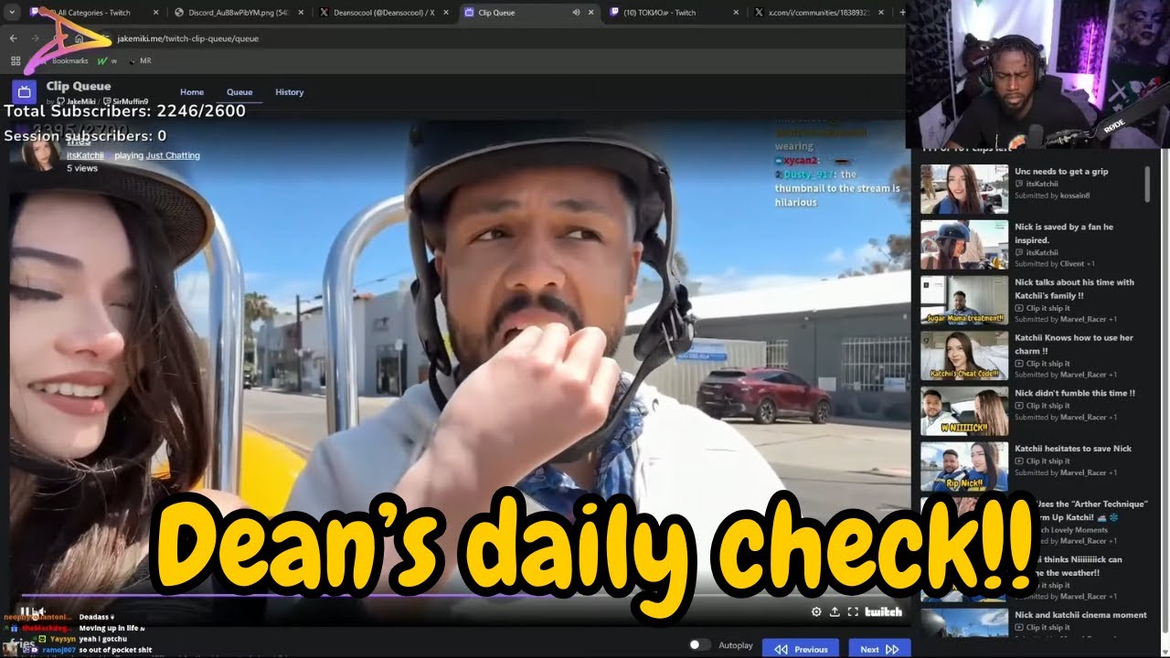 Dean reacts to Nick and katchii clips part1