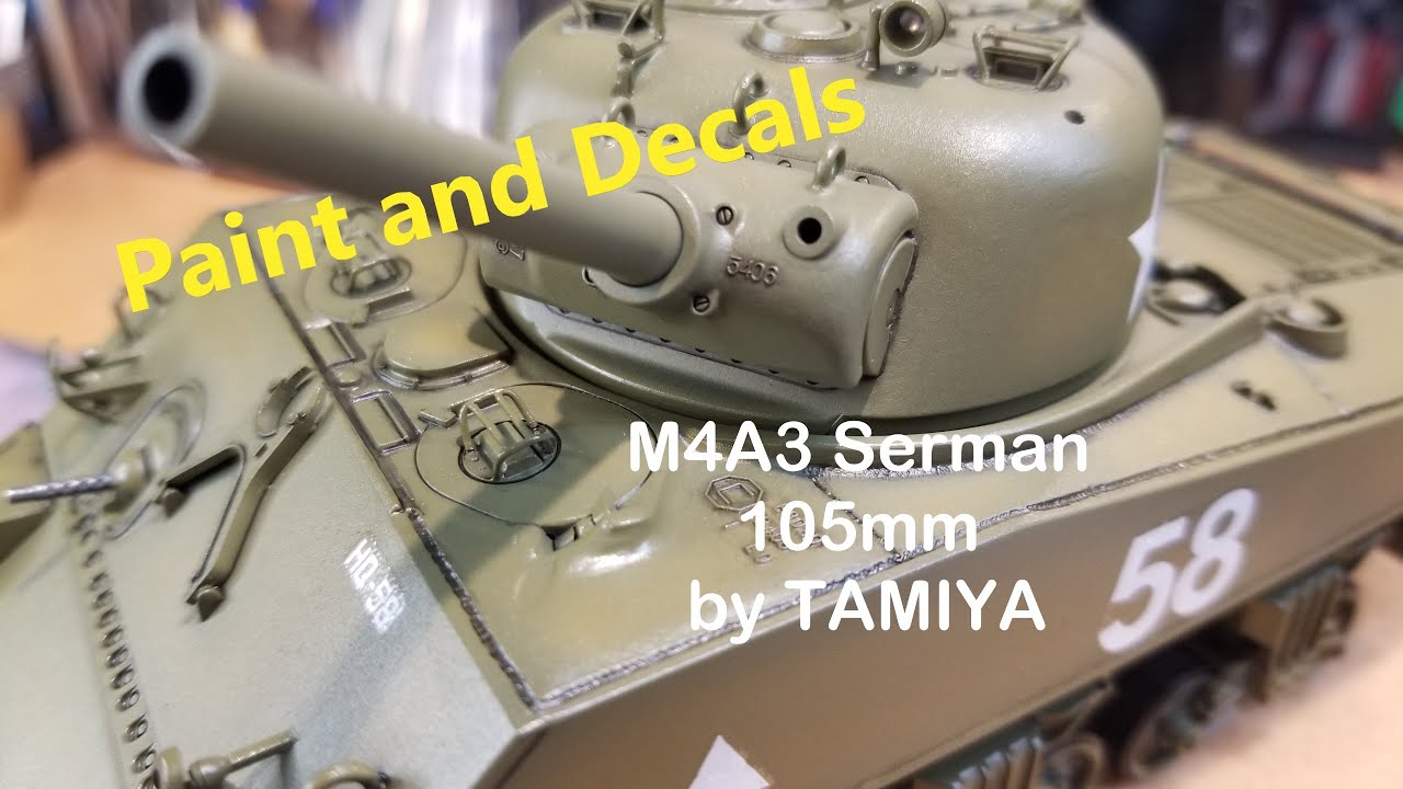 105-мм гаубица M4A3 Sherman от Tamiya в масштабе 1/35
