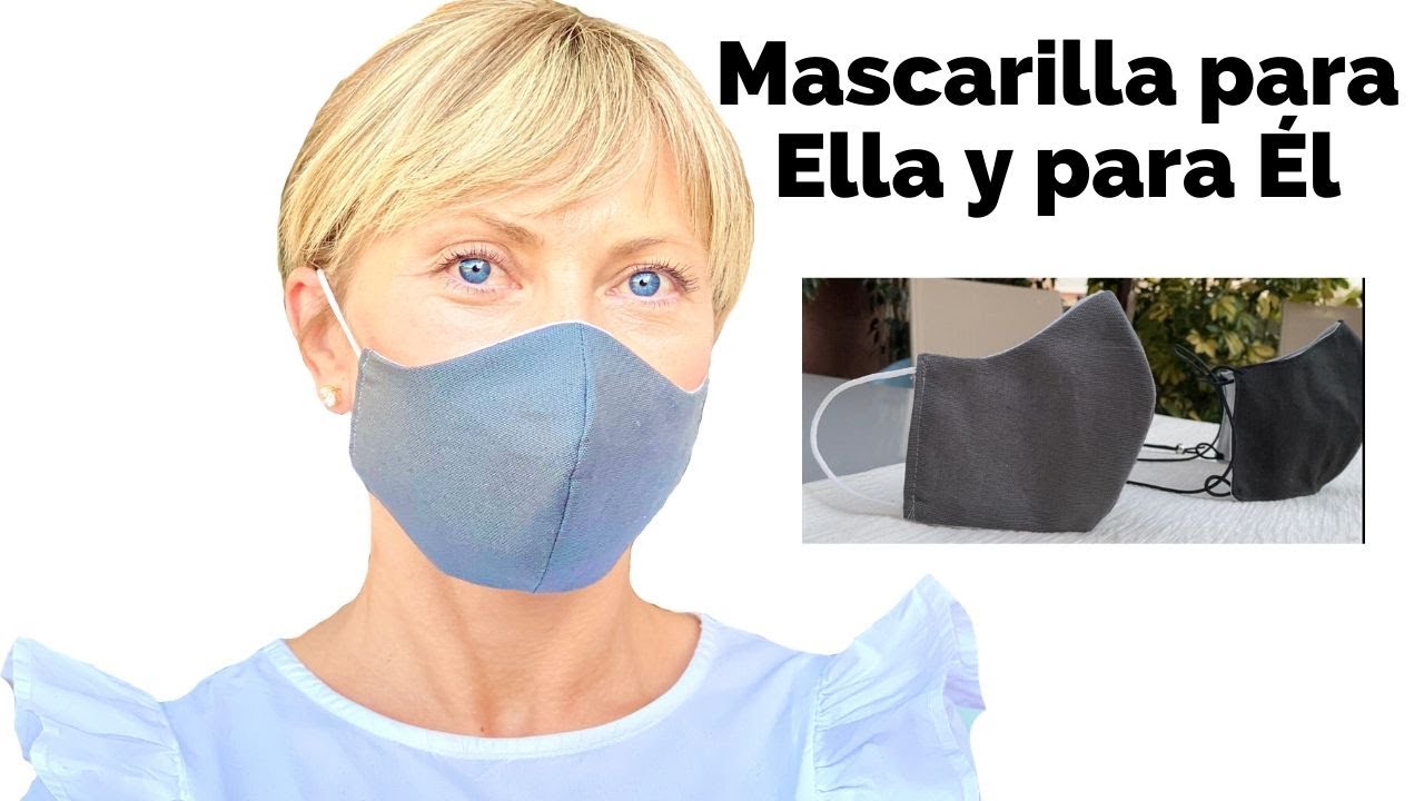 Mascarilla Para Ella y para Él, muy cómodo y muy fácil | DIY FACE MASK