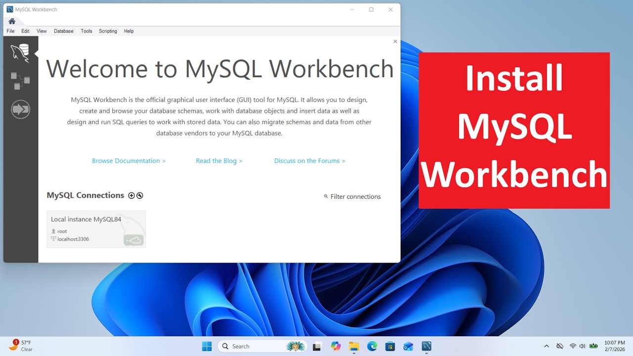 How to install MySQL Workbench on Windows 11 Connect With MySQl DB 2026