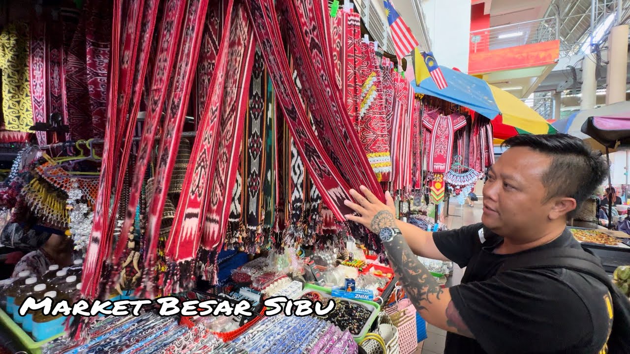 MARKET BASAH&KERING TERBESAR SARAWAK // SUASANA DI MARKET BESAR BANDAR SIBU //
