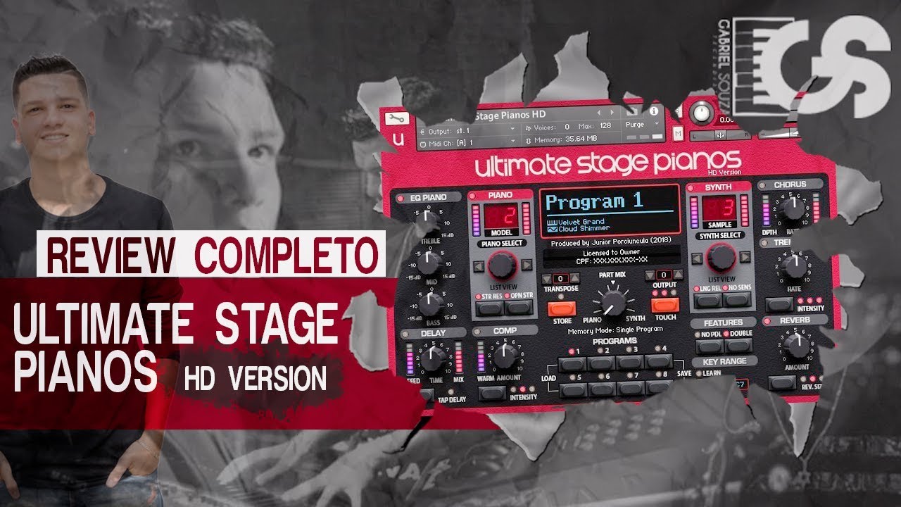 Ultimate Stage Pianos HD Version | Review Completo | Gabriel Souza