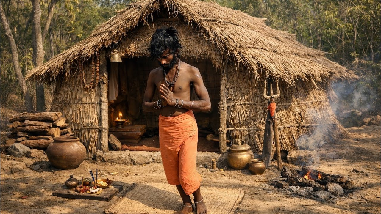 बाल योगी# संत महाराज की #कठोर तपस्या”# घनघोर जंगल के बीच #के भक्ति भजन#जंगल ###love 