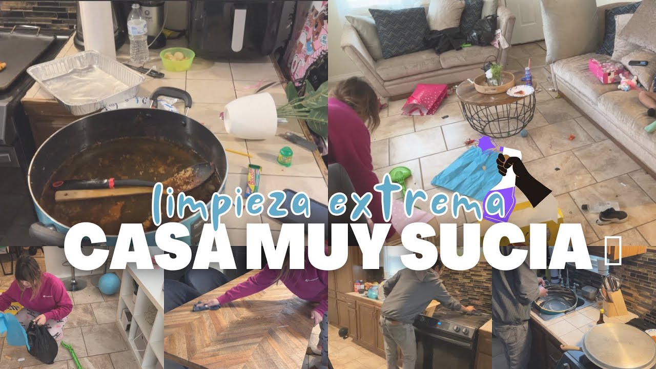 CASA MUY SUCIA 🥴 | LIMPIA CONMIGO | LIMPIEZA EXTREMA | MOTÍVATE A LIMPIAR casa tipo infonavit 🧹