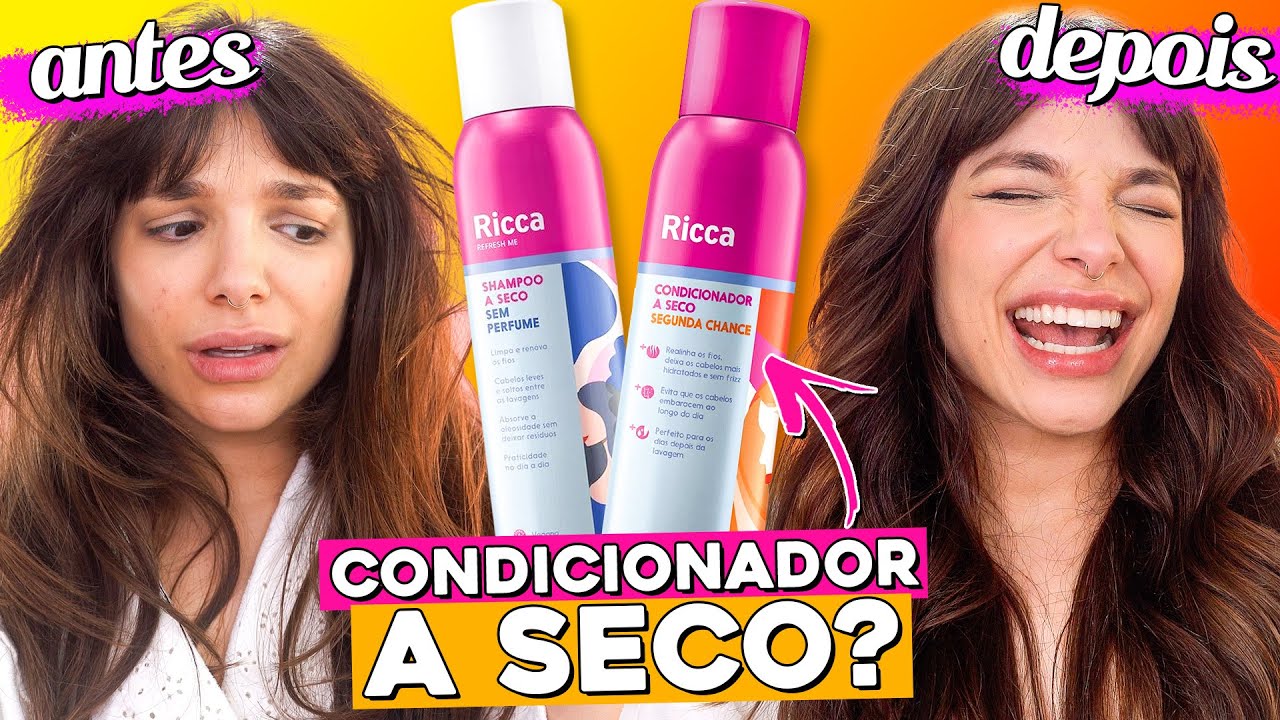 TESTEI OS NOVOS SHAMPOOS E CONDICIONADOR A SECO DA RICCA