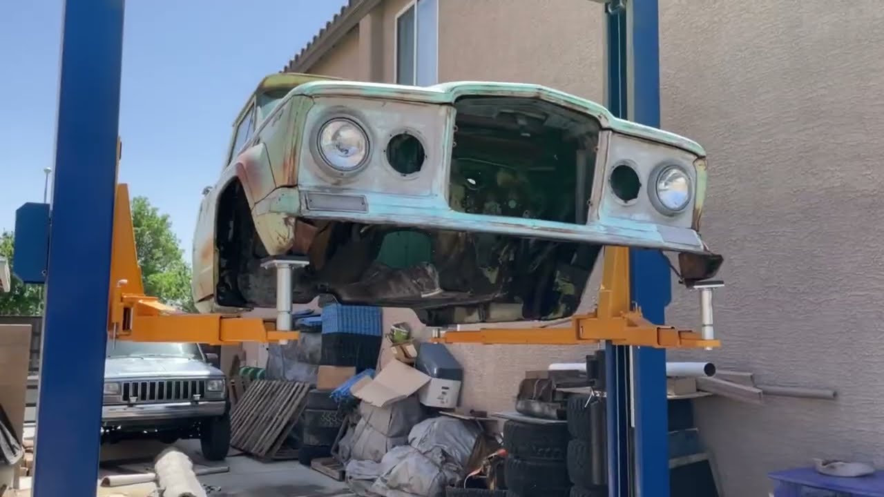 1966 Jeep J3000 Passenger Compartment Cab Removal - Full Size Jeep Restoration -