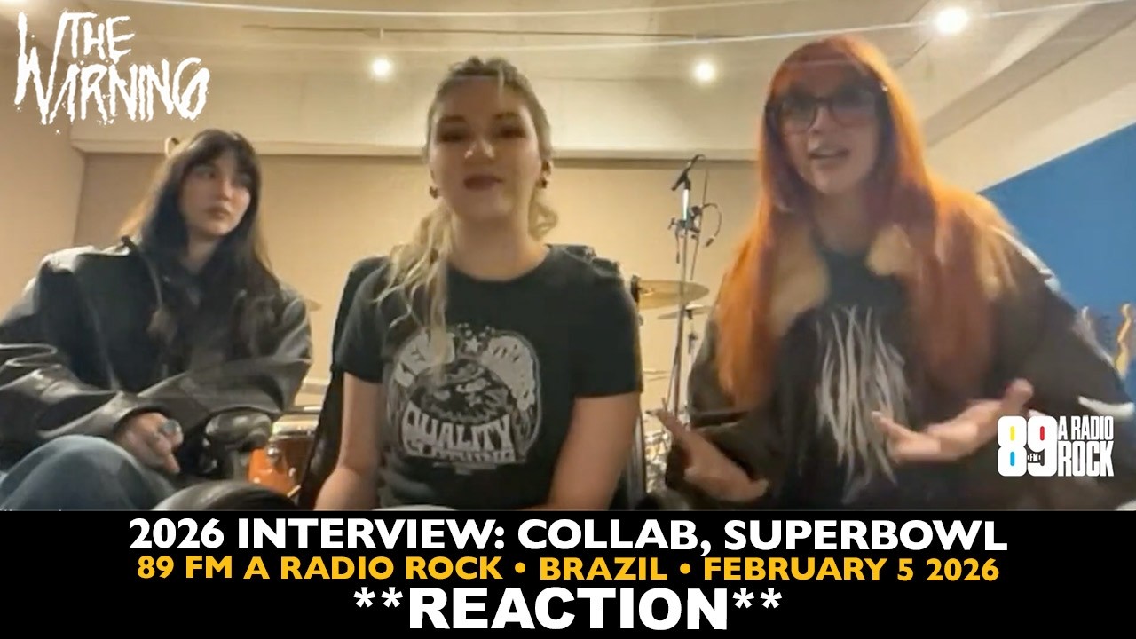 Reaction: The Warning 2026 Interview: Collabs and The Superbowl (89 A Radio Rock Brazil Feb 5 2026)