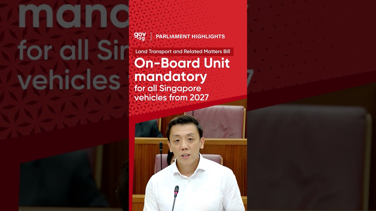 On-Board Unit mandatory for all Singapore vehicles from 2027