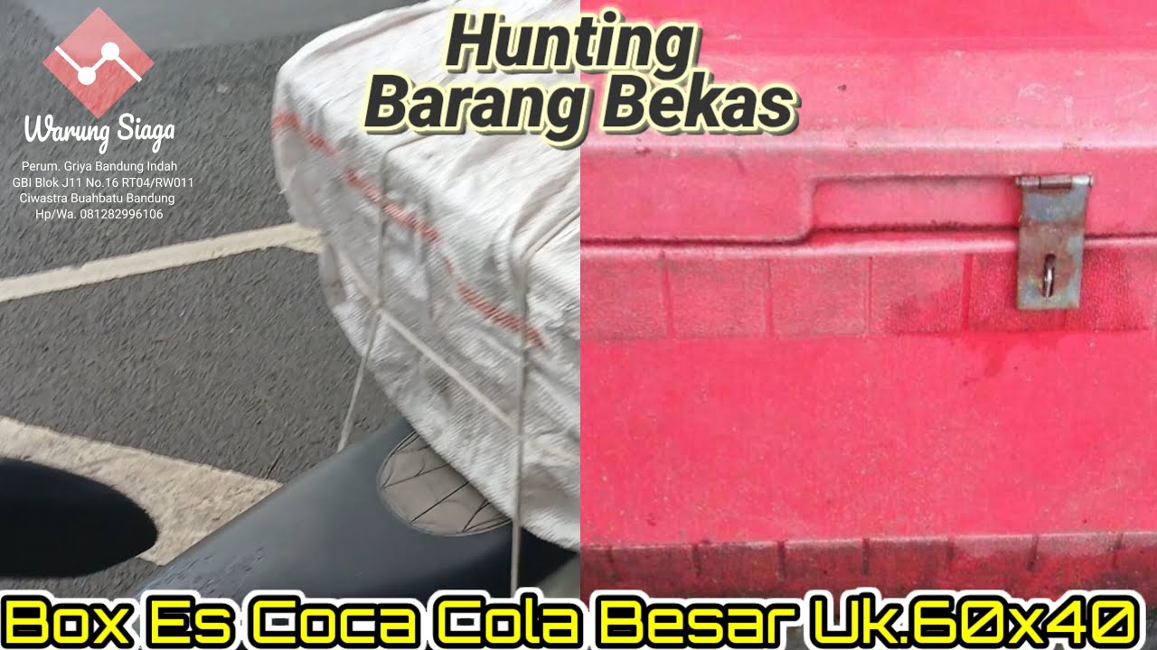 Hunting Barang Bekas Box Es Coca Cola Besar Uk.60x40 Cm Pendingin Minuman PCB Jl. Beganwan