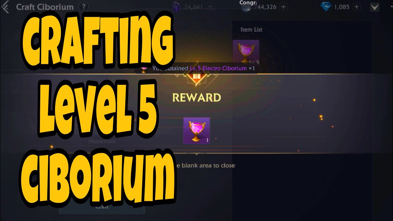 Bless Global - Crafting Level 5 CIBORIUM
