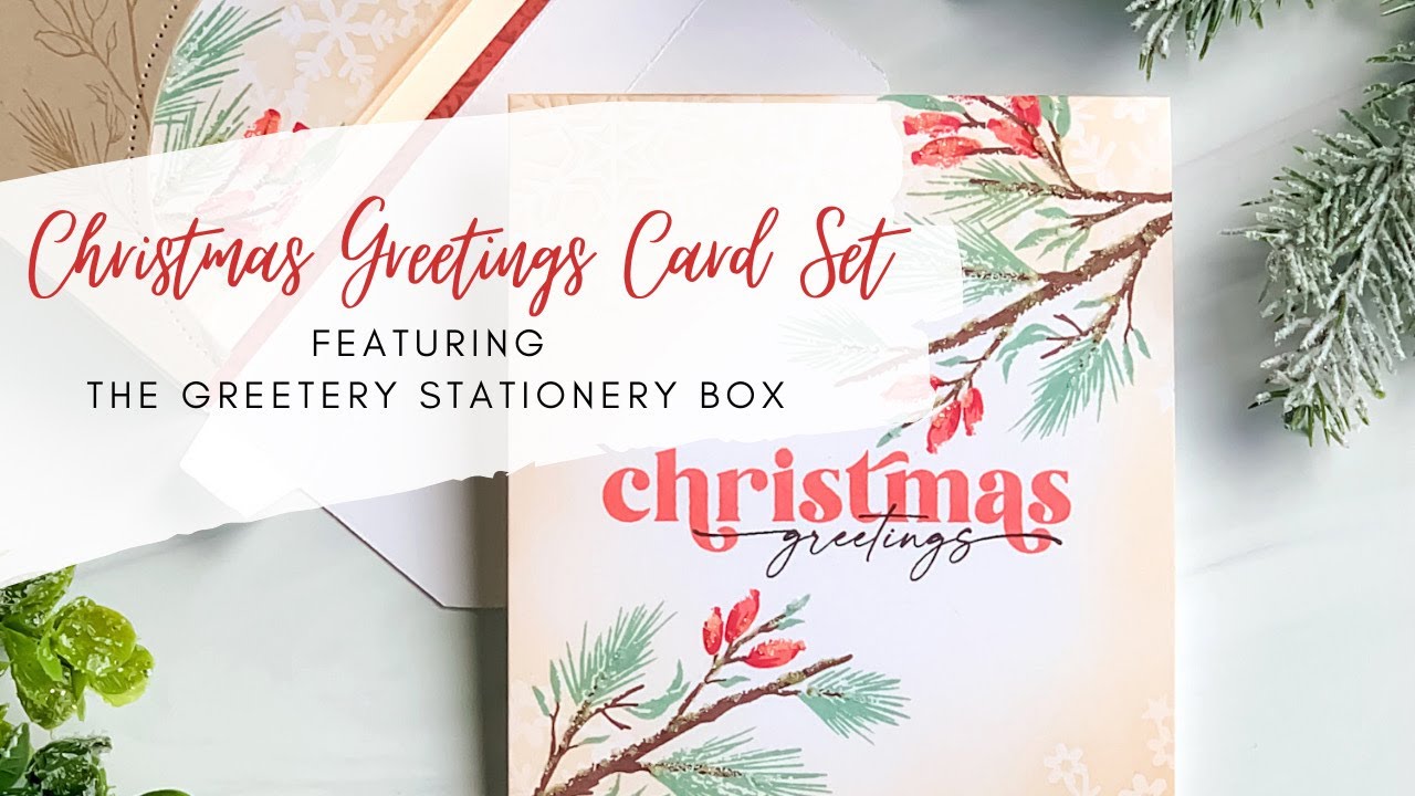 The Greetery Christmas Stationery Set
