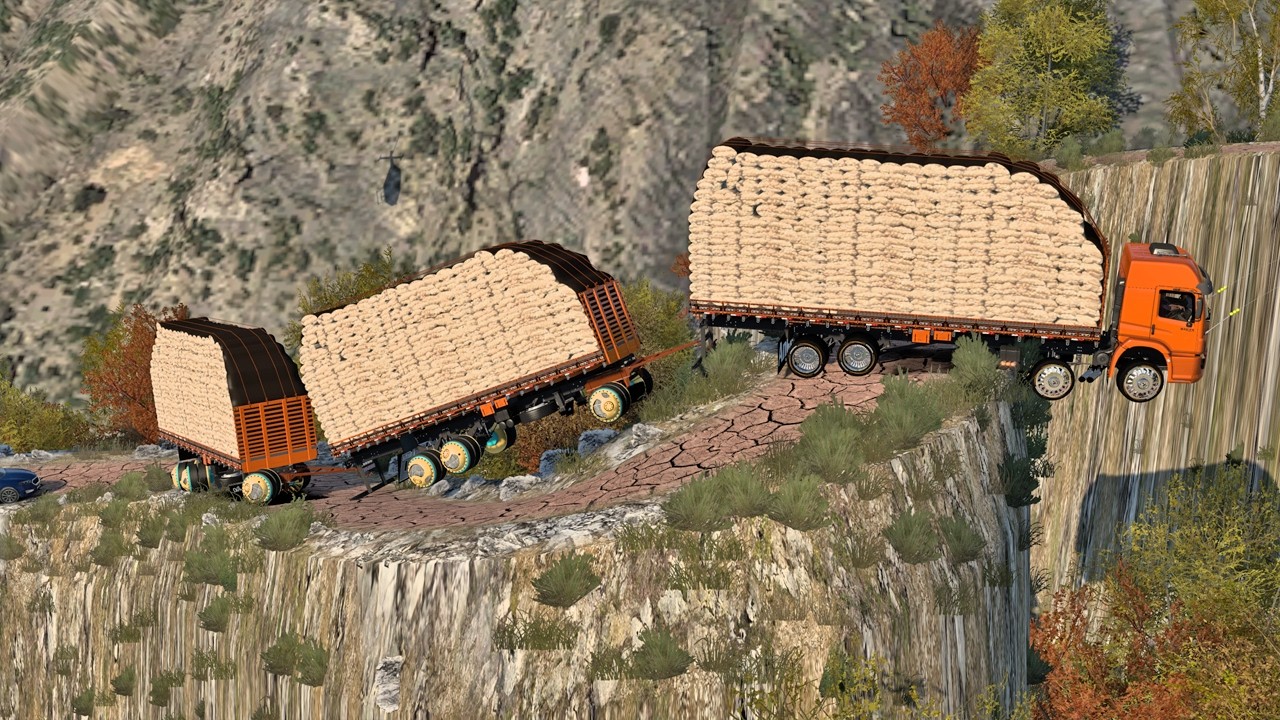 The Impossible Turn: Heavy Hauling on a Crumbling Mountain Ledge | Euro Truck Simulator 2