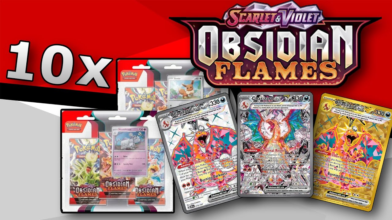 The HUNT for the BEST Charizard Card begins! - BIG Obsidian Flames Opening!