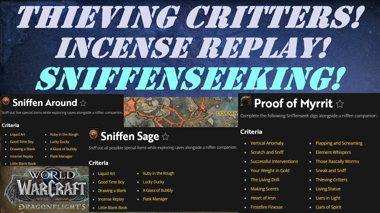Thieving Critters! Sniffenseeking Dig | Incense Replay! Wow Quest
