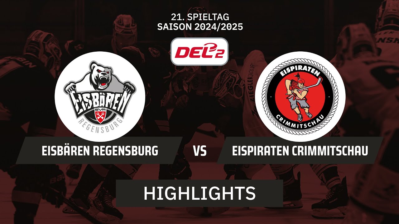 DEL2: Eisbären Regensburg vs. Eispiraten Crimmitschau I Highlights - 21. Spieltag | SDTV Eishockey