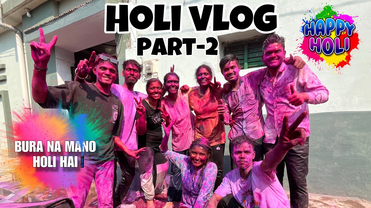 Holi me chad ge he sab jhan la nasha| ese holi kabhu nahi khele hohu| holi vlog part-2