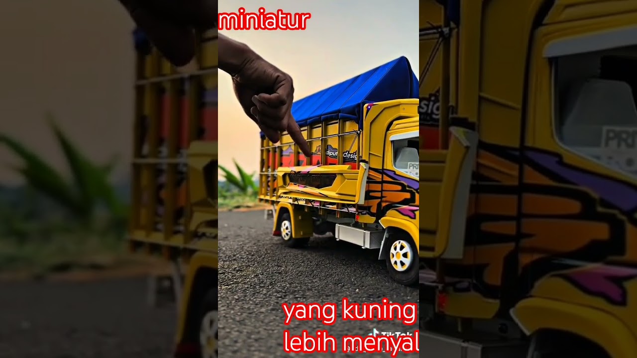 miniatur truk oleng lebih menyala #miniature #automobile #classicminiature #kerajinantangan