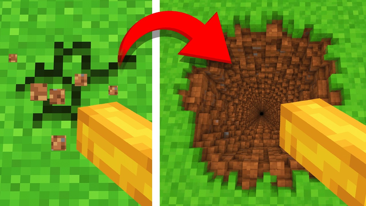 Minecraft, но добыча ресурсов становится всё масштабнее