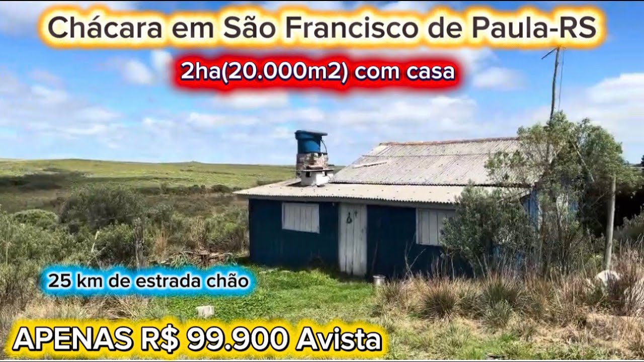 Chácara 2ha com casa R$ 99.900