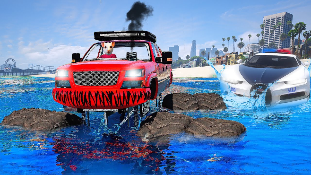 AM DAT JAF cu un MOSTER TRUCK *plutitor* pe GTA 5 RP!