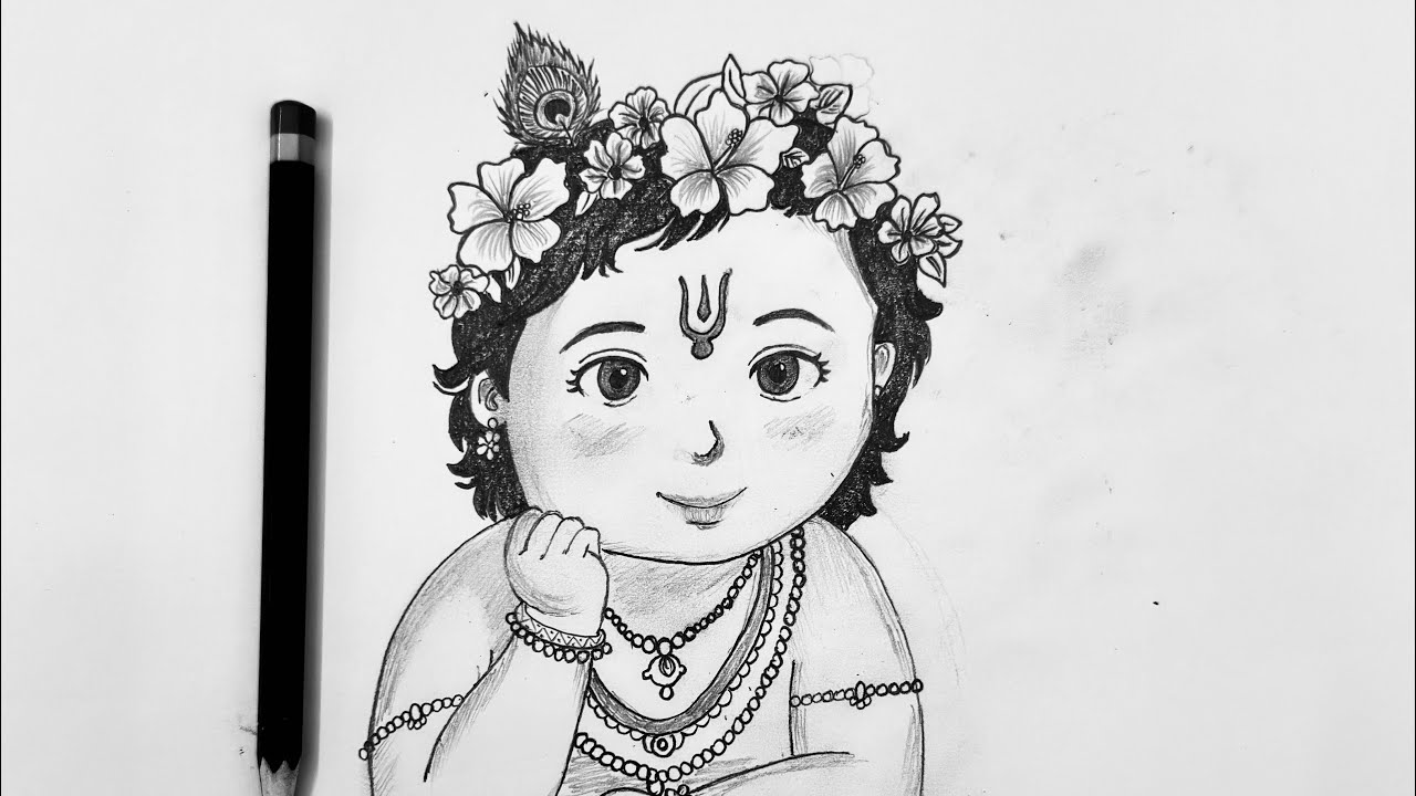 Shree krishna drawing, #krishna #drawing #art  #lordkrishna #sketch #eyes step by step drawing 