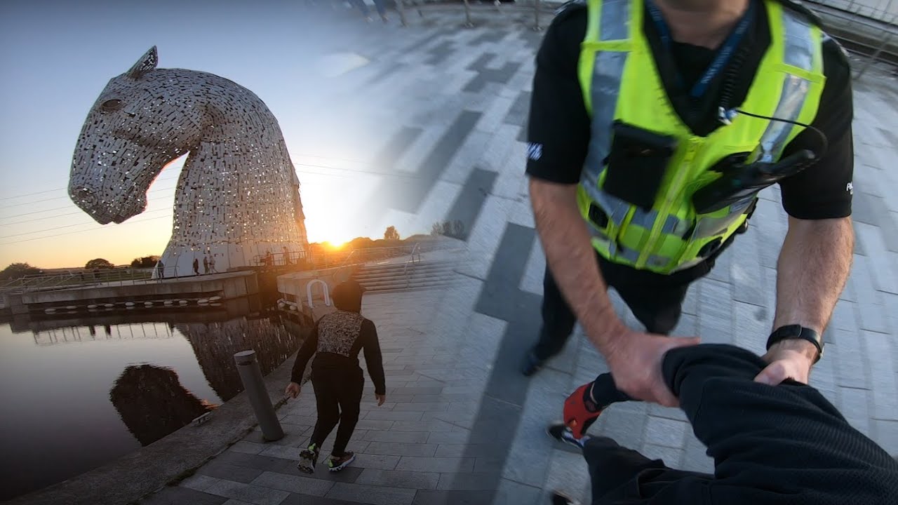 Climbing the LARGEST equine sculpture in the world *ARRESTED*