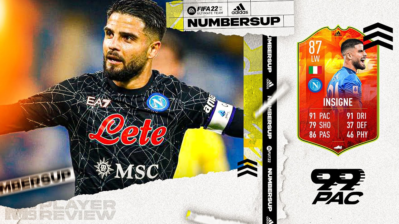 FIFA 22 NUMBERS UP INSIGNE REVIEW | 87 ADIDAS INSIGNE PLAYER REVIEW | FIFA 22 ULTIMATE TEAM