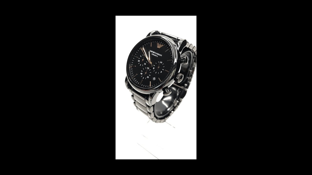 EMPORIO ARMANI 亞曼尼 AR1509 Classic 簡約英倫風格陶瓷腕錶