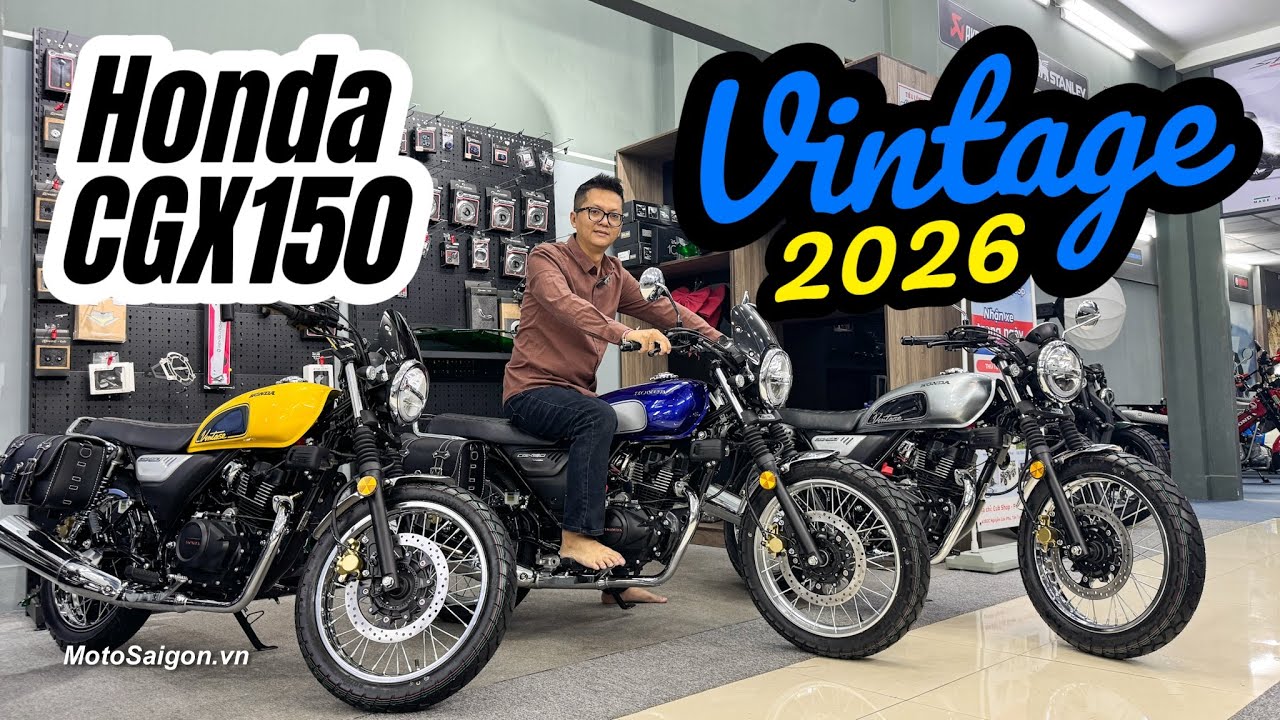 Honda CGX150 Vintage 2026 3 phiên bản giá bán từ 7x