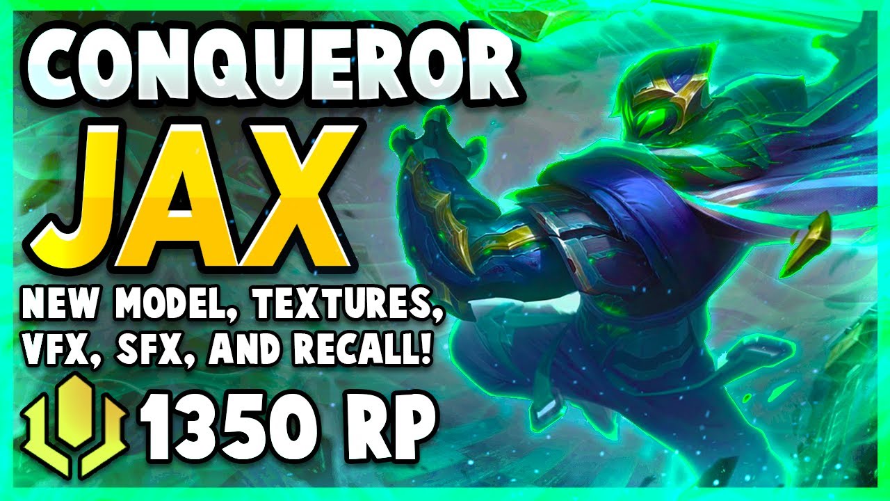 *NEW* CONQUEROR JAX IS STUNNING!!! 1V5 MACHINE WARLORD?!? - League of Legends PBE Gameplay