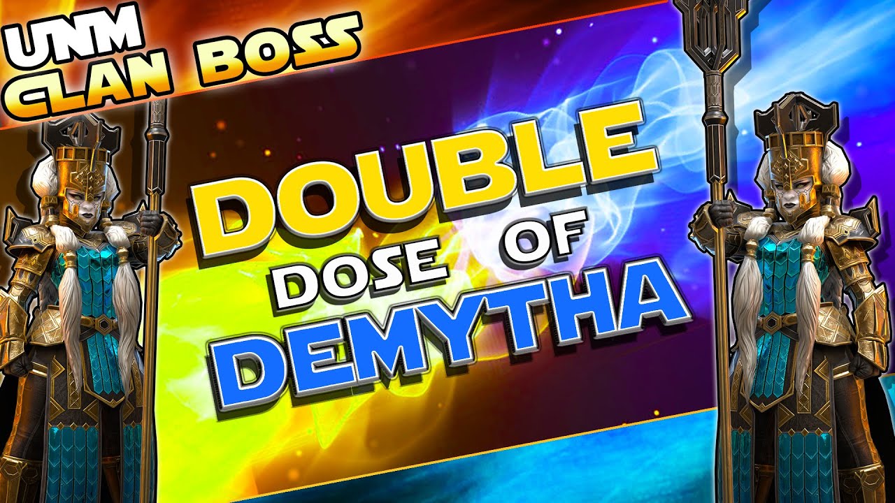 RELENTLESS Clan Boss team with ROTOS in Double Demytha | Raid Shadow Legends | Test Server