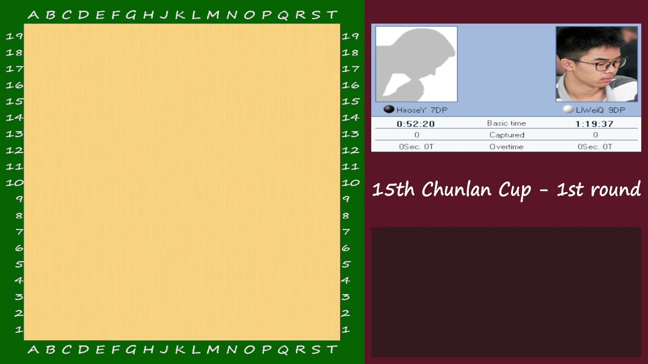 [EN/FR] 15th Chunlan Cup - 1st round : Hirose Yuichi vs Li Weiqing