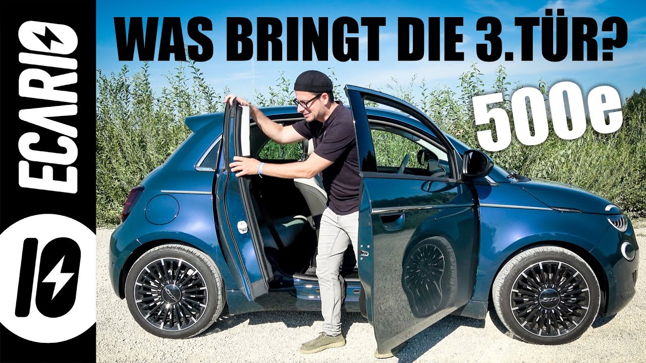 Fiat 500e 3+1 👉 Was bringt die zusätzliche Türe?