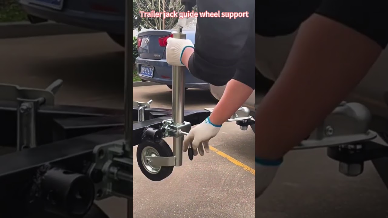 Trailer Jack Guide Wheel Support #autotools#trailer #trailerjack #trailerlife #support #cartools
