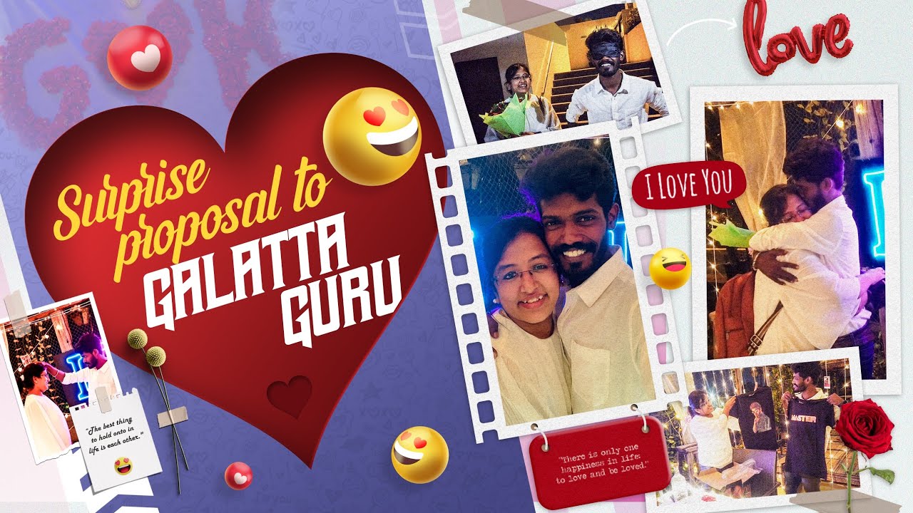 Surprise Proposal to Galatta Guru | Galatta Guru Karphagamshree | Couple Vlog | Madrasi