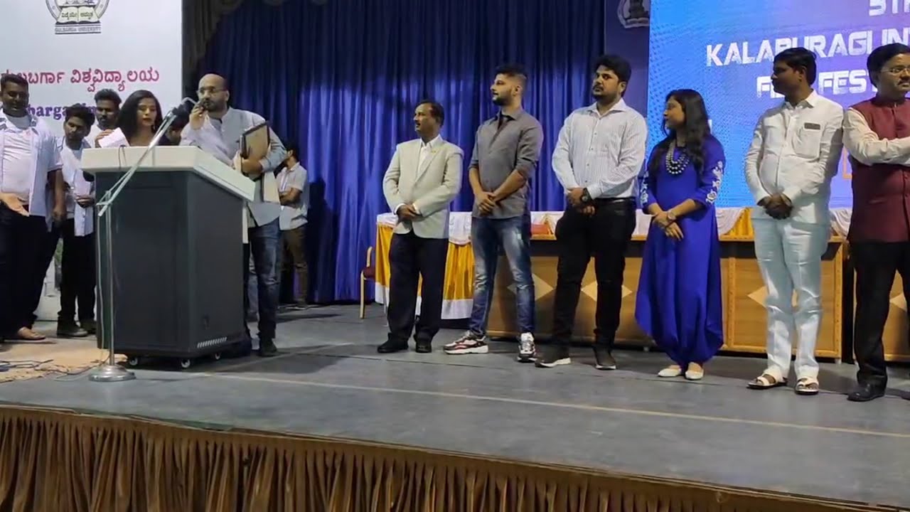 RECEIVED AWARD FOR BEST MEDIA AT KALABURAGI FILM FESTIVAL GULBARGA UNIVERSITY