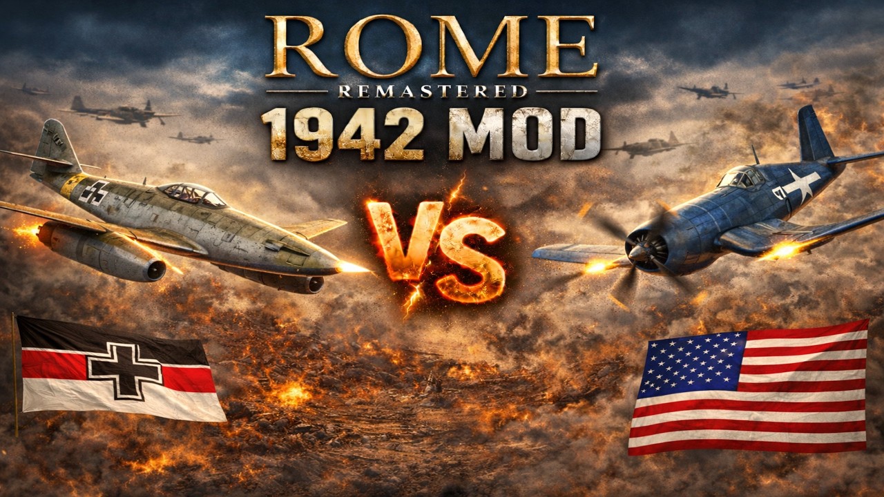 Rome Remastered:  Messerschmitt Me 262 vs F4U Corsair: 1942 Mod