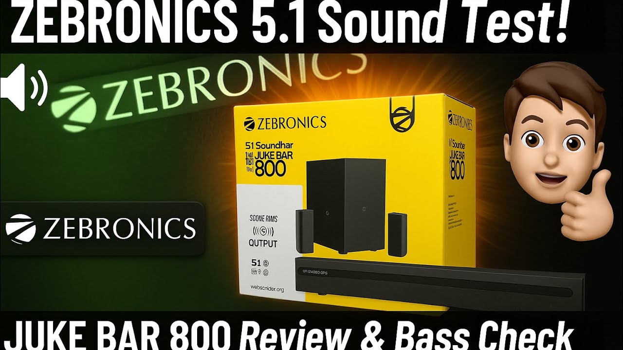 Zebronics 5.1 Juke Bar 800 - Full Review & Sound Test/Unboxing / Review / Sound TestTitle Style