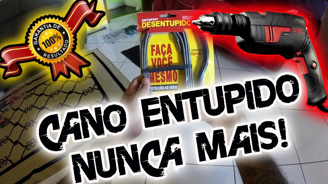 COMO DESENTUPIR PIA USANDO A FURADEIRA (100%EFICAZ) HOW TO UNBLOCK  THE SINK USING THE DRILL