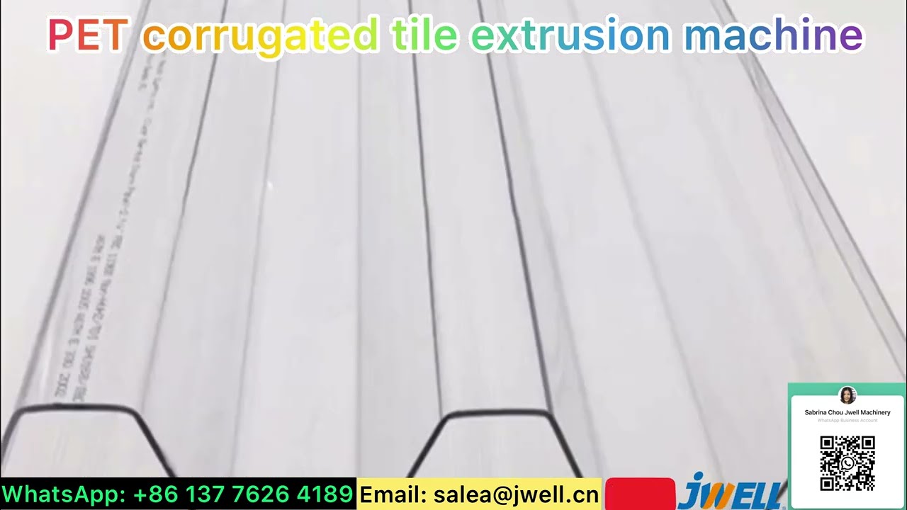 PET corrugated tile extrusion machine 1-----0086 137 7626 4189