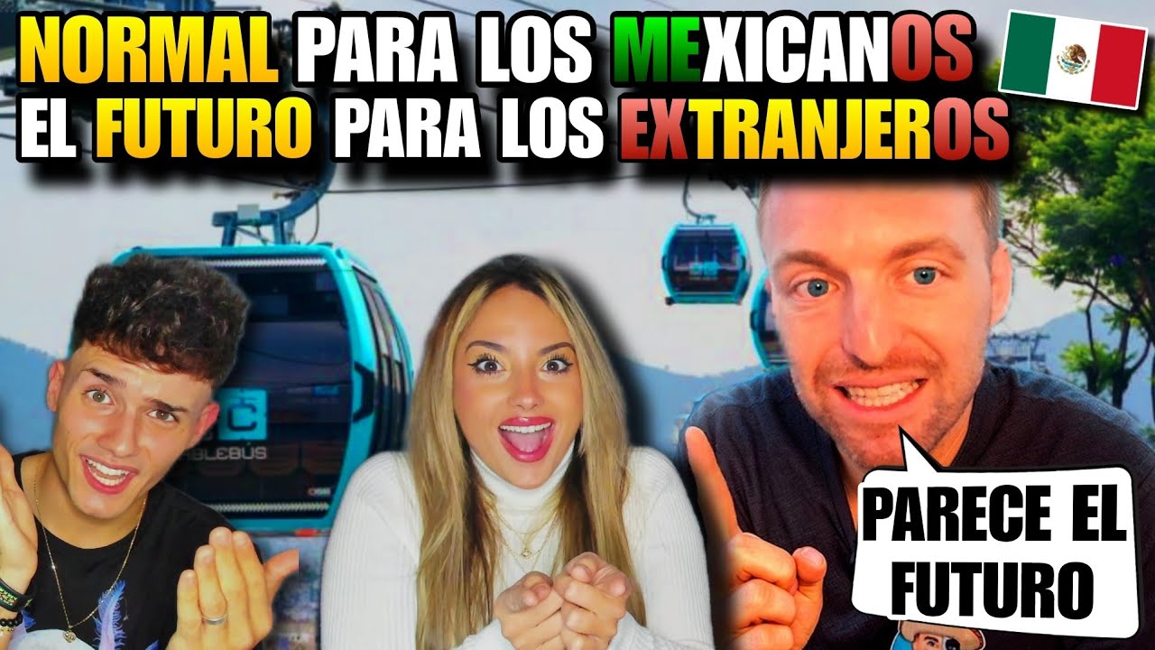 GRINGO QUEDÓ SIN PALABRAS al PROBAR el CABLEBUS de MÉXICO por PRIMERA VEZ 🇲🇽 *ESPAÑOLES REACCIONAN*