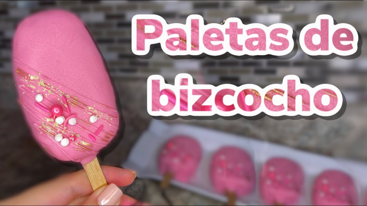 Paletas de bizcocho | Paletas magnum rellenas de bizcocho | Paletas de Pastel | Receta sin horno 🍰