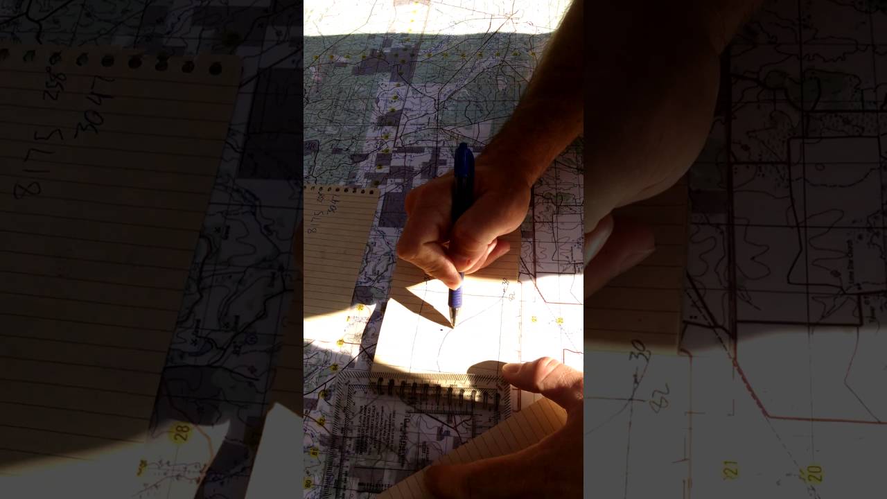 EIB Land Navigation. Locate your start point by doing a quick resection from two known points.