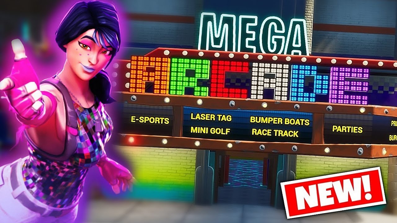 Fortnite Creative: Mega Arcade (Summer Mini Game Map) - 6495-3640-5822
