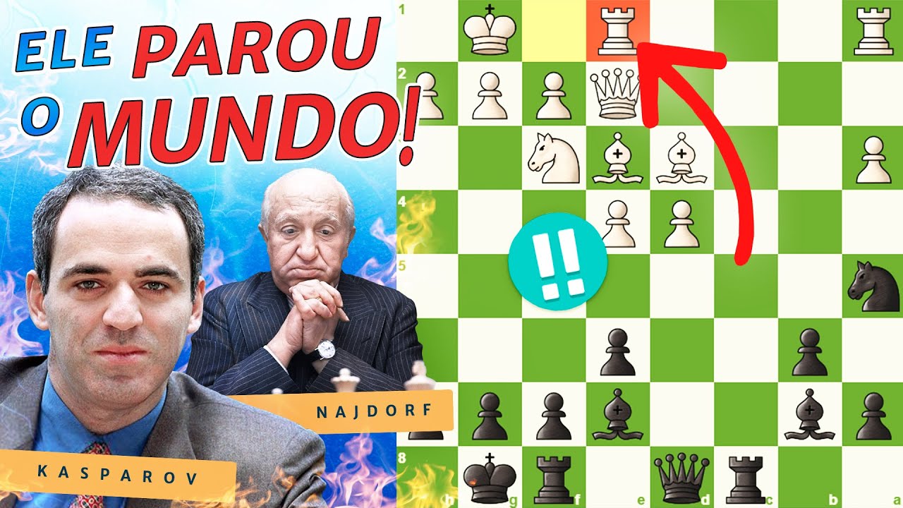 O INSANO cálculo de Garry Kasparov   Kasparov Vs Najdorf 1982