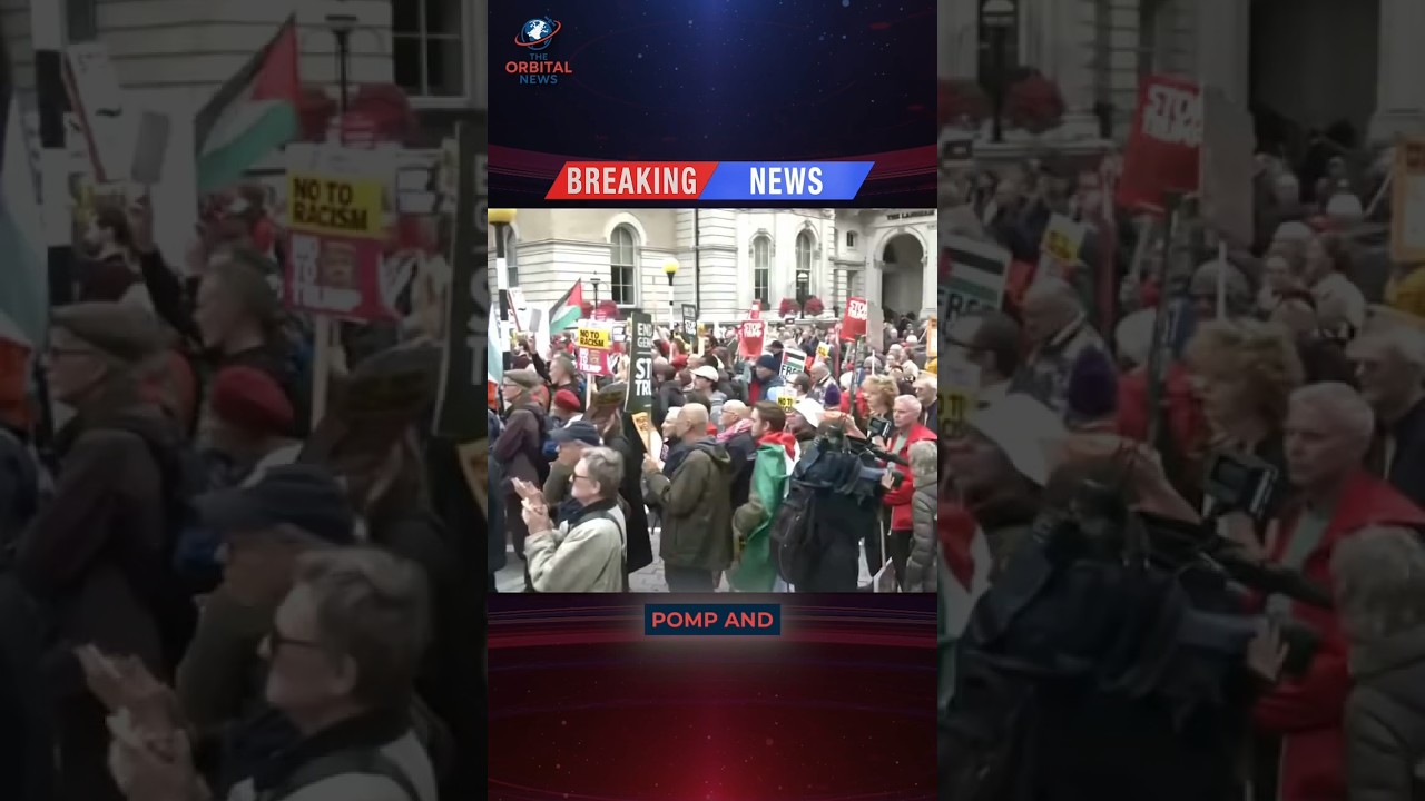 Thousands protest Donald Trump's UK state visit in London | BBC News