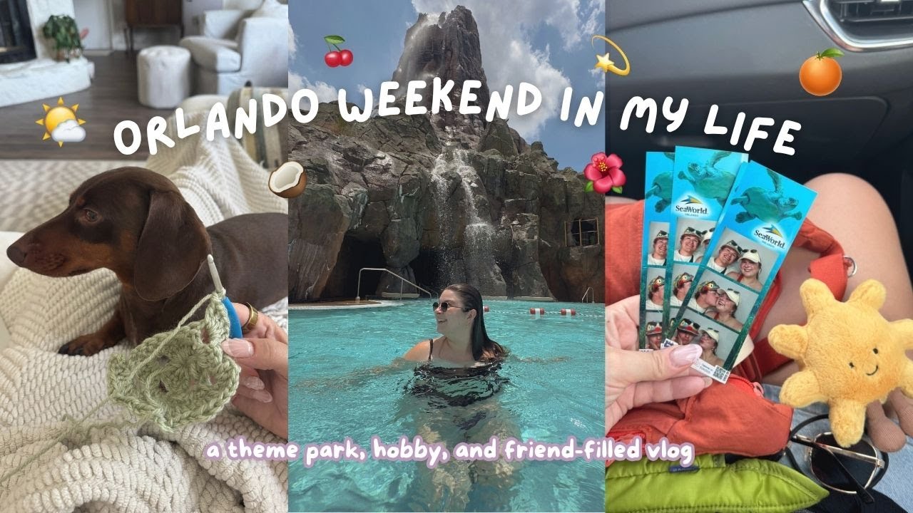i went to every orlando theme park in one weekend lol | cozy + busy Florida summer vlog