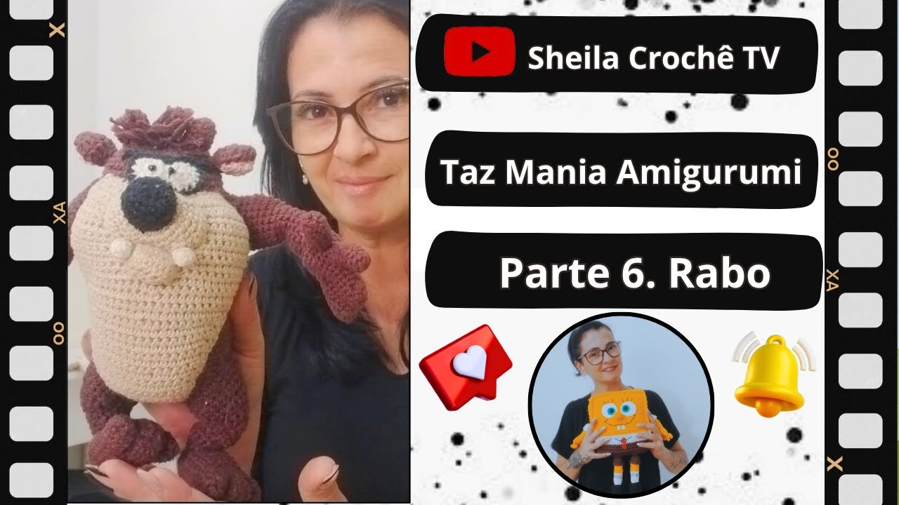 Taz Mania Amigurumi .Parte 6. Rabo.