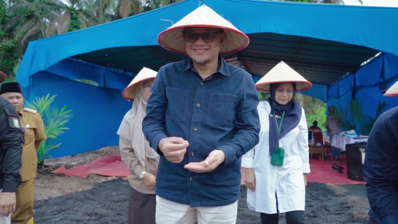Tanam Perdana Padi Gogo Kebun Kemitraan Sei Galuh | PTPN IV Regional III