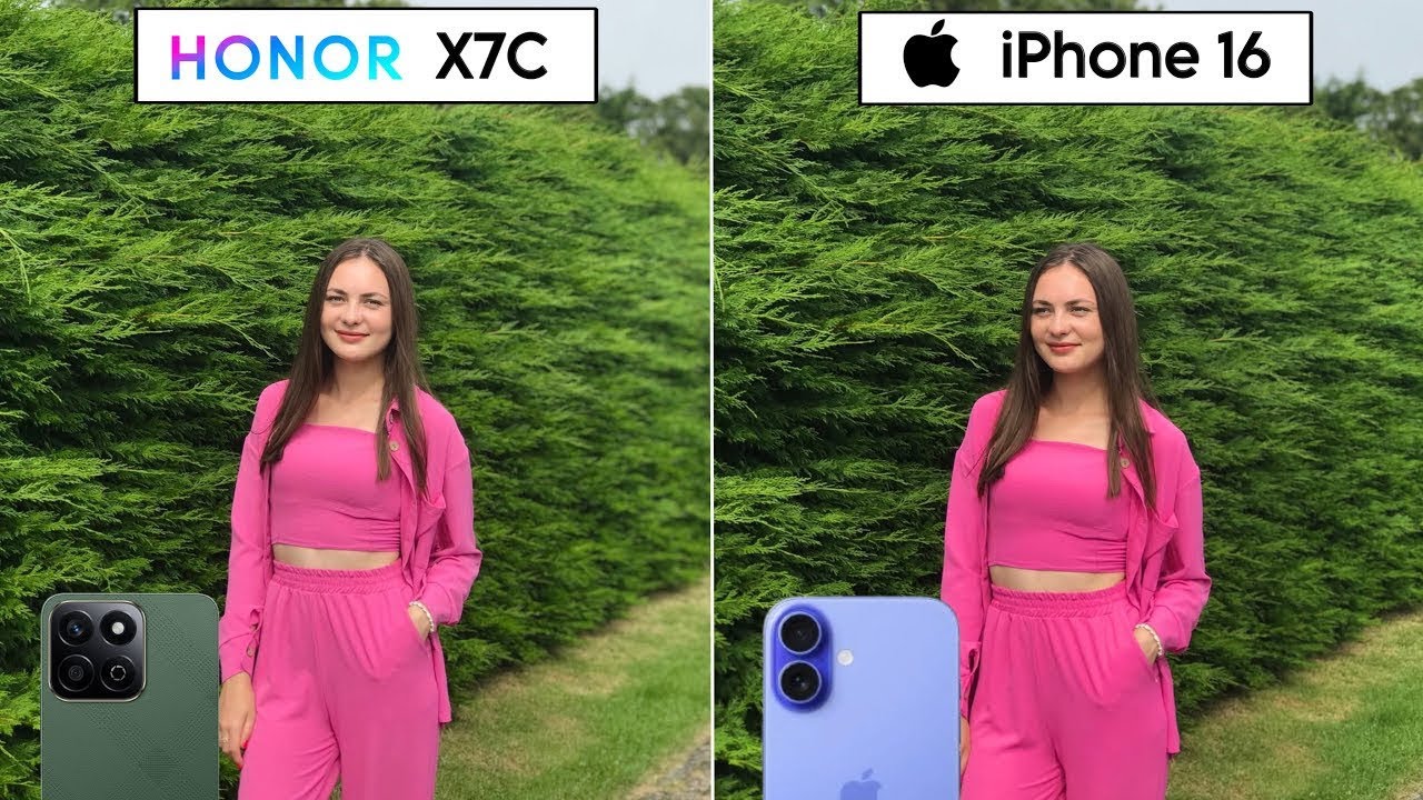 Honor X7c Vs iPhone 16 Camera Test & Comparison